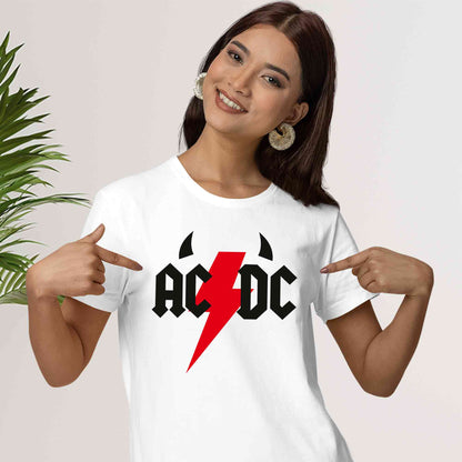 ac/dc rock t-shirt music band buy online united states of america usa the banyan tee tbt men women girls boys unisex white