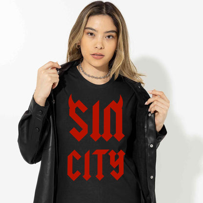 ac/dc sin city t-shirt music band buy online united states of america usa the banyan tee tbt men women girls boys unisex black