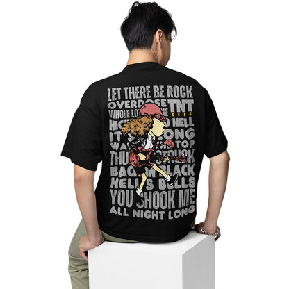 ac/dc oversized t shirt - rock anthems music t-shirt black buy online india the banyan tee tbt men women girls boys unisex
