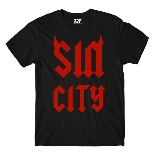 ac/dc sin city t-shirt music band buy online usa united states the banyan tee tbt men women girls boys unisex black