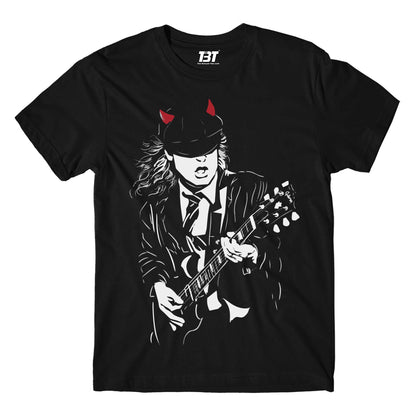 ac/dc angus t-shirt music band buy online united states of america usa the banyan tee tbt men women girls boys unisex black