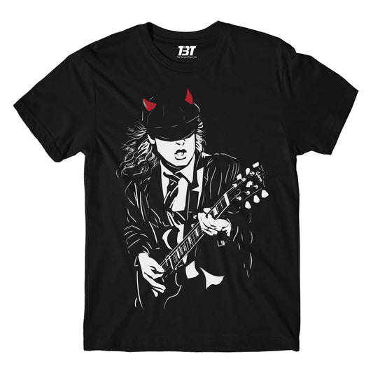 ac/dc angus t-shirt music band buy online united states of america usa the banyan tee tbt men women girls boys unisex black