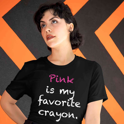 aerosmith pink is my favorite color t-shirt music band buy online united states of america usa the banyan tee tbt men women girls boys unisex black