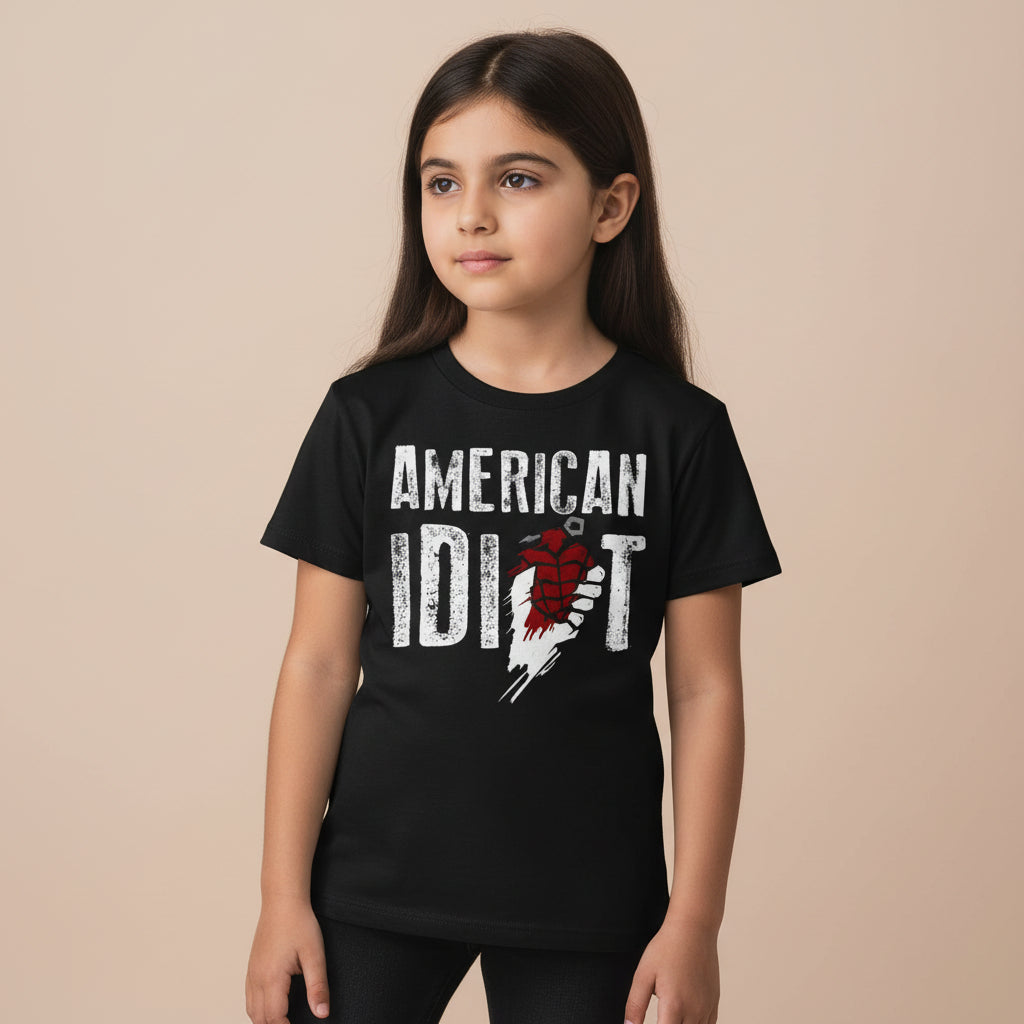 green day american idiot t-shirt music band buy online united states of america usa the banyan tee tbt men women girls boys unisex black