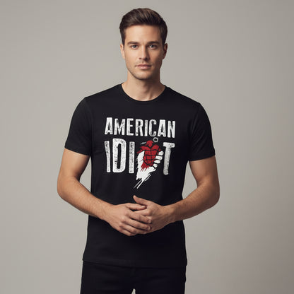green day american idiot t-shirt music band buy online united states of america usa the banyan tee tbt men women girls boys unisex black