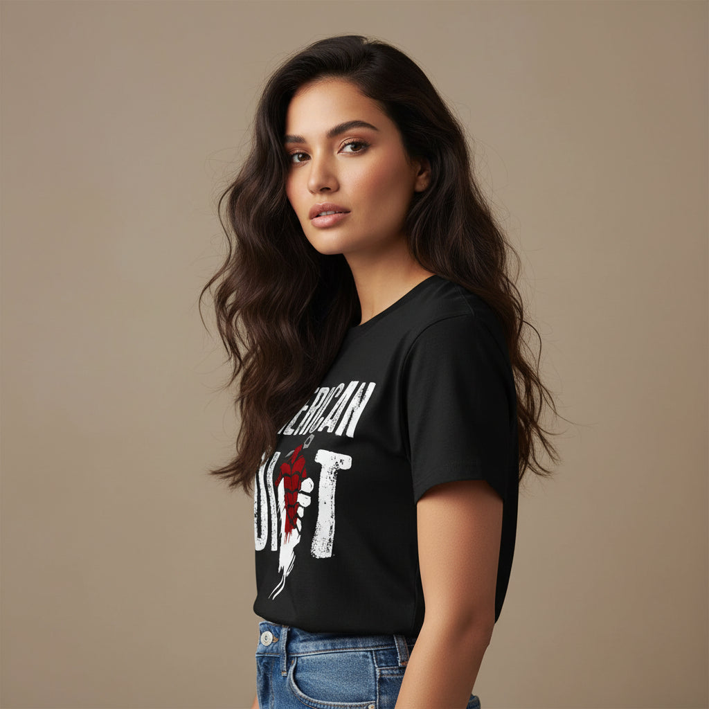 green day american idiot t-shirt music band buy online united states of america usa the banyan tee tbt men women girls boys unisex black