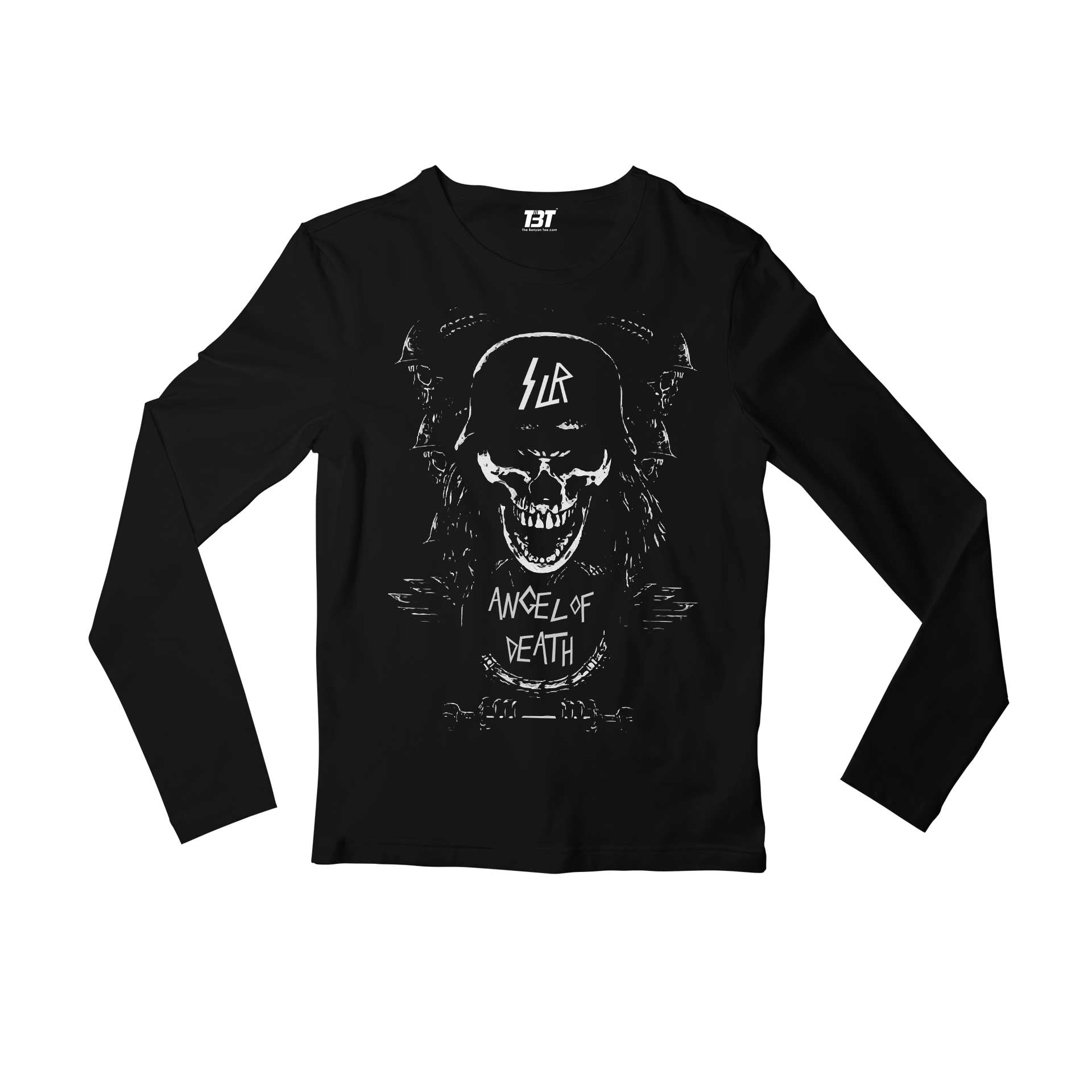 slayer angel of death full sleeves long sleeves music band buy online india the banyan tee tbt men women girls boys unisex black