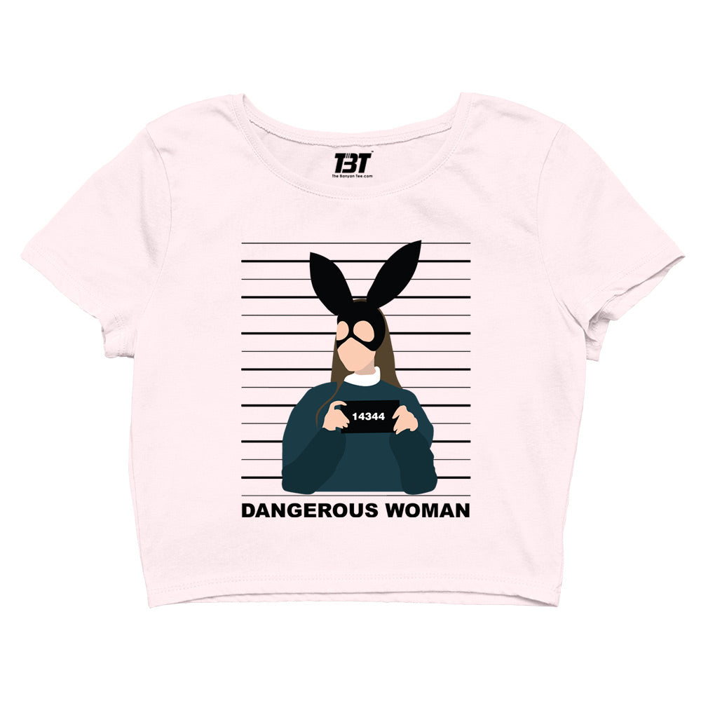 ariana grande dangerous woman crop top music band buy online united states of america usa the banyan tee tbt men women girls boys unisex beige