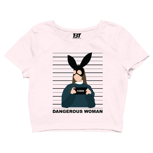 ariana grande dangerous woman crop top music band buy online united states of america usa the banyan tee tbt men women girls boys unisex beige