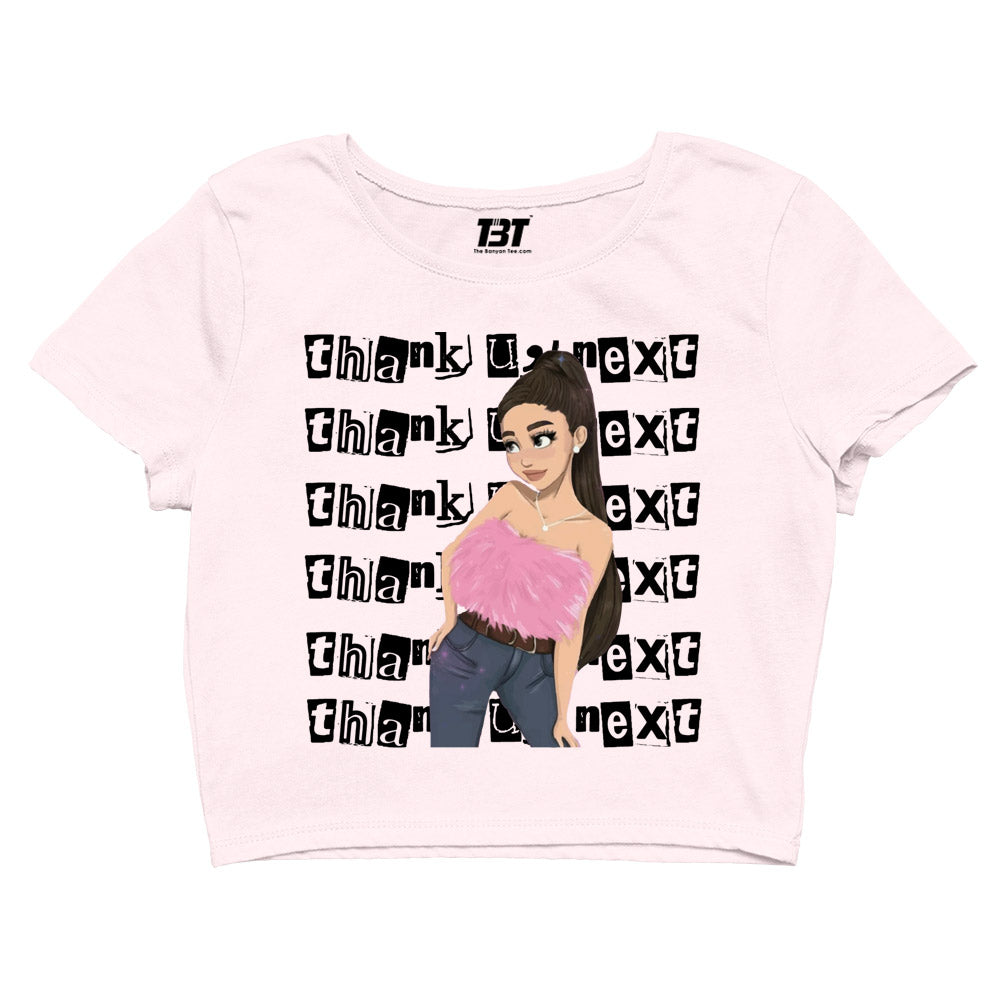 ariana grande thank u next crop top music band buy online united states of america usa the banyan tee tbt men women girls boys unisex sky blue