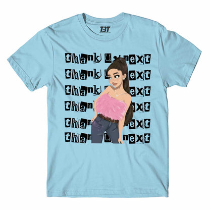 ariana grande thank u next t-shirt music band buy online usa united states the banyan tee tbt men women girls boys unisex ocean  blue