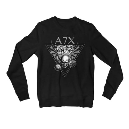 avenged sevenfold a7x sweatshirt upper winterwear music band buy online united states of america usa the banyan tee tbt men women girls boys unisex black