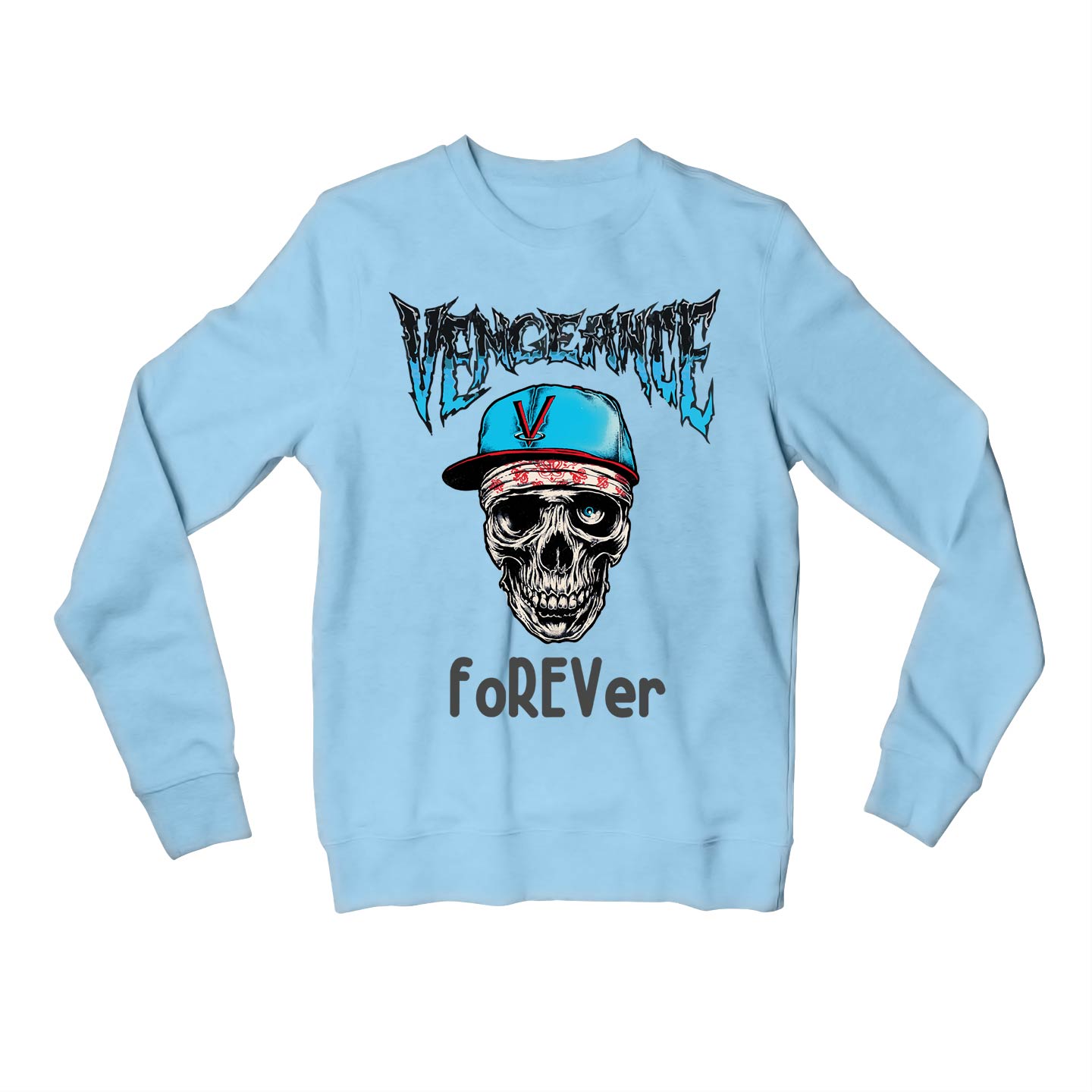 avenged sevenfold vengeance forever sweatshirt upper winterwear music band buy online united states of america usa the banyan tee tbt men women girls boys unisex gray