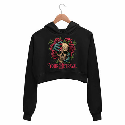bullet for my valentine your betrayal crop hoodie hooded sweatshirt upper winterwear music band buy online india the banyan tee tbt men women girls boys unisex black