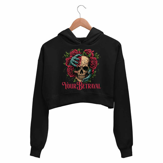 bullet for my valentine your betrayal crop hoodie hooded sweatshirt upper winterwear music band buy online india the banyan tee tbt men women girls boys unisex black