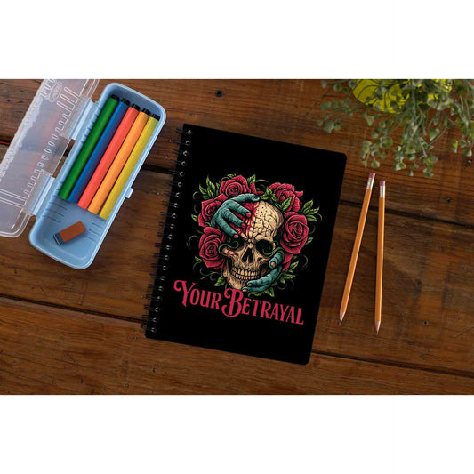 bullet for my valentine your betrayal notebook notepad diary buy online united states of america usa the banyan tee tbt unruled