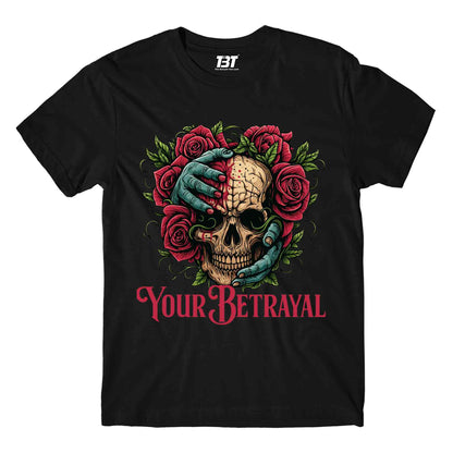 bullet for my valentine your betrayal t-shirt music band buy online united states of america usa the banyan tee tbt men women girls boys unisex black