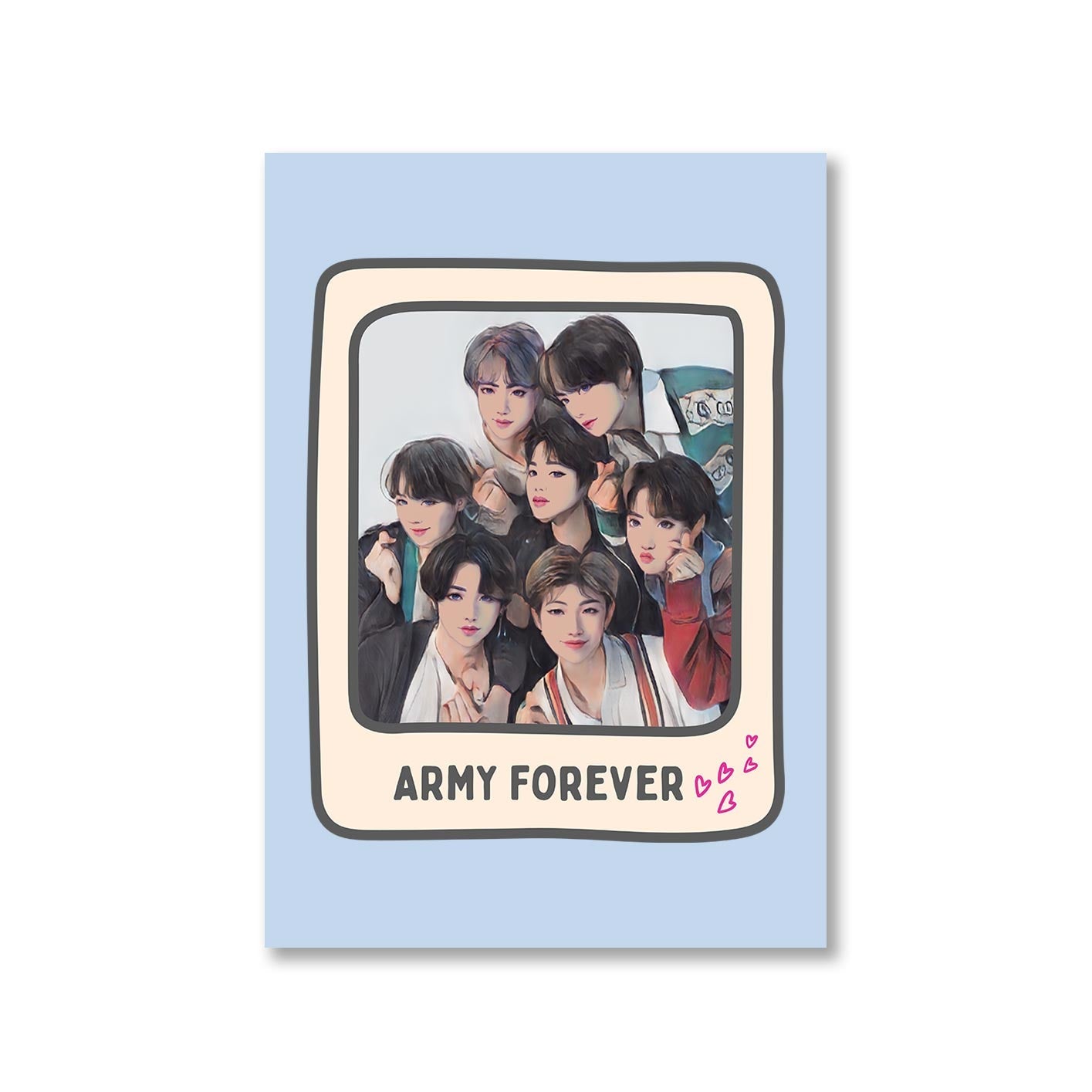 bts army forever poster wall art buy online united states of america usa the banyan tee tbt a4 