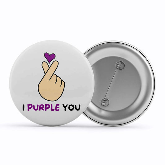 bts i purple you badge pin button music band buy online united states of america usa the banyan tee tbt men women girls boys unisex  
