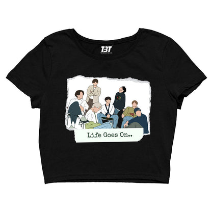 bts life goes on crop top music band buy online united states of america usa the banyan tee tbt men women girls boys unisex xs