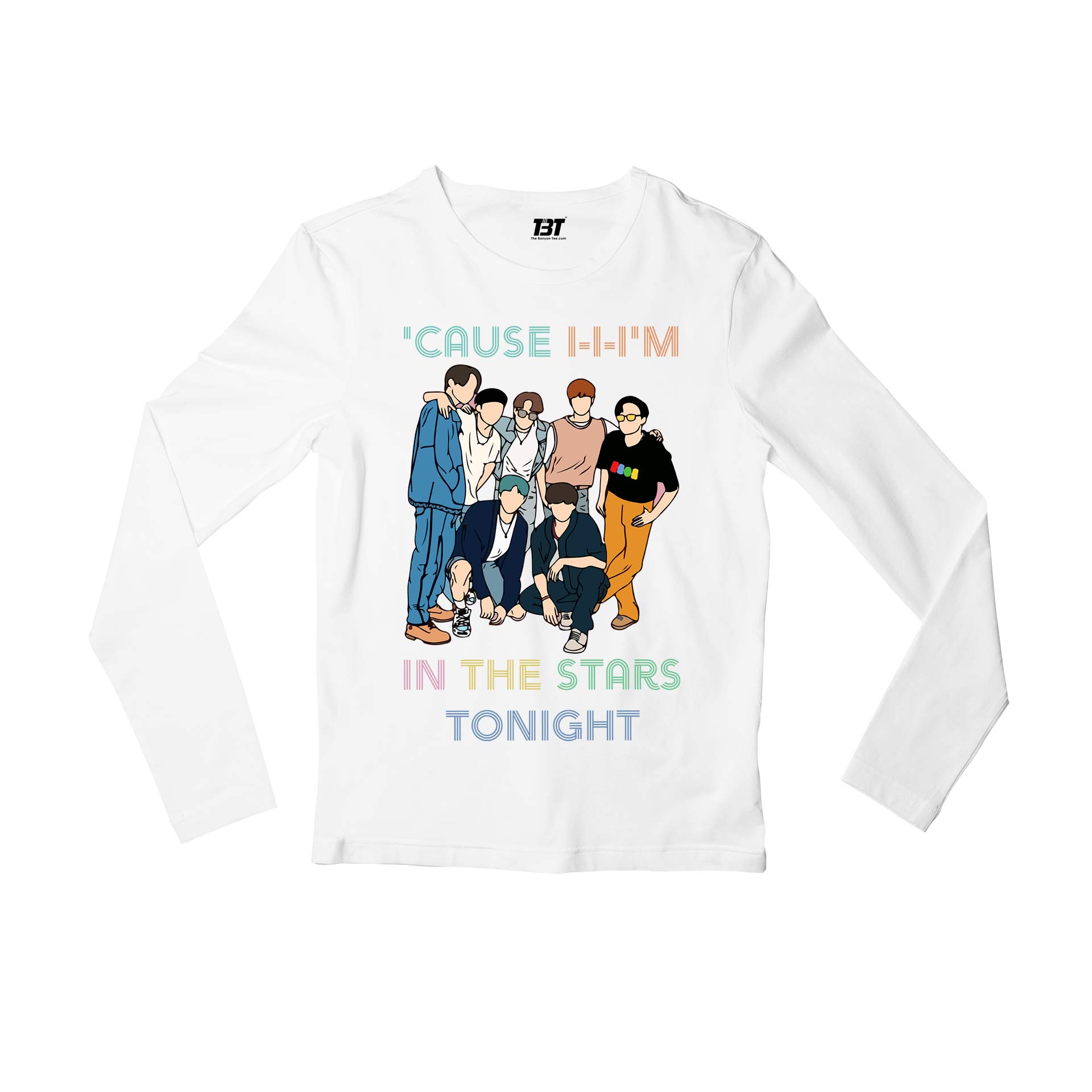 bts dynamite k pop bangtan boys korean music song new online india the banyan tee full sleeves long sleeve for men girl combo under 200 best brand t-shirt - the banyan tee tbt
