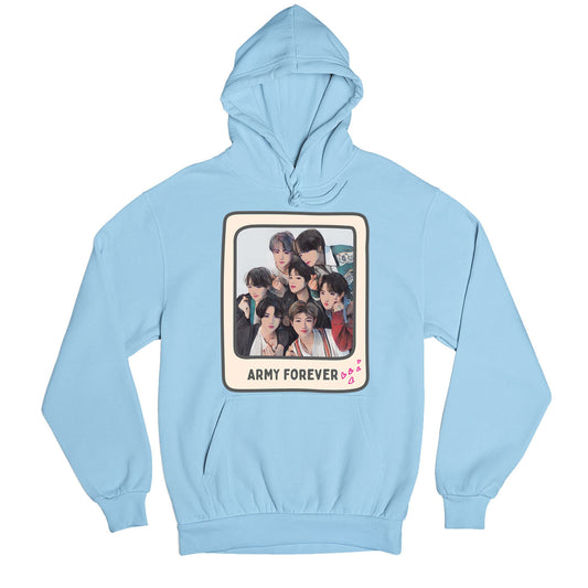 bts army forever hoodie hooded sweatshirt winterwear music band buy online united states of america usa the banyan tee tbt men women girls boys unisex baby blue 