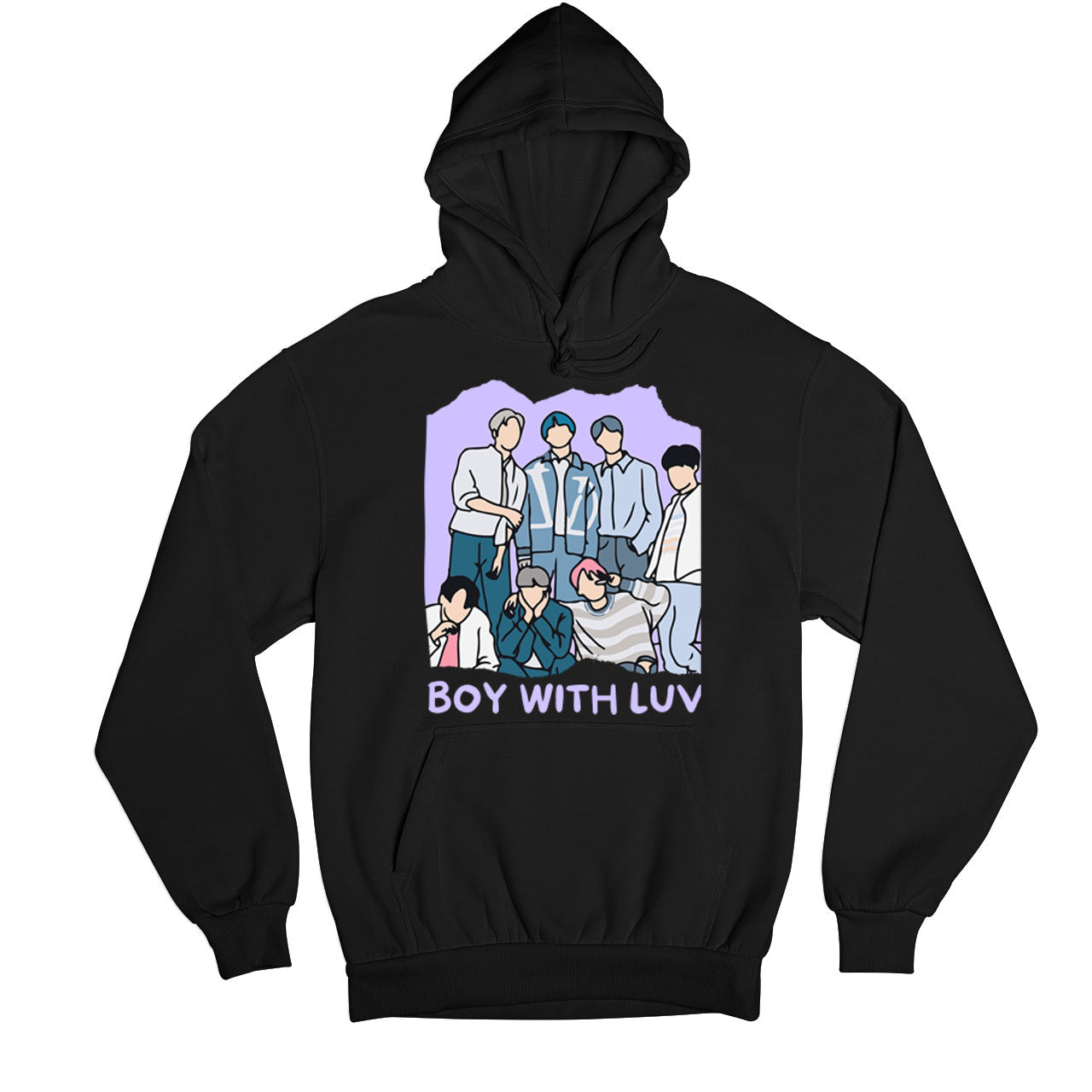 bts boy with luv hoodie hooded sweatshirt winterwear music band buy online united states usa the banyan tee tbt men women girls boys unisex black