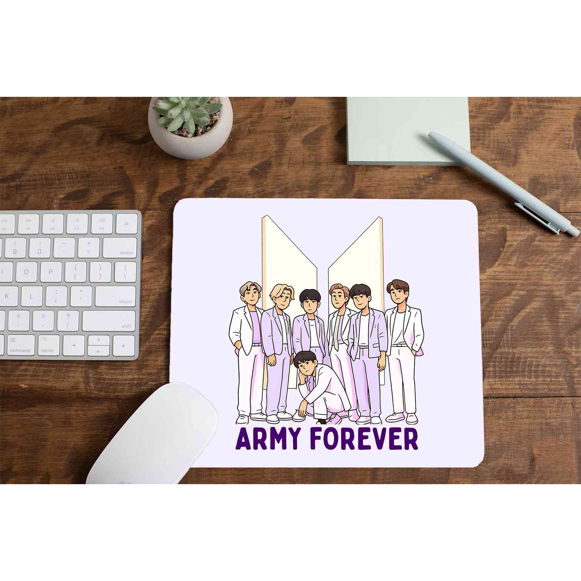 bts army forever mousepad logitech large music band buy online united states of america usa the banyan tee tbt men women girls boys unisex