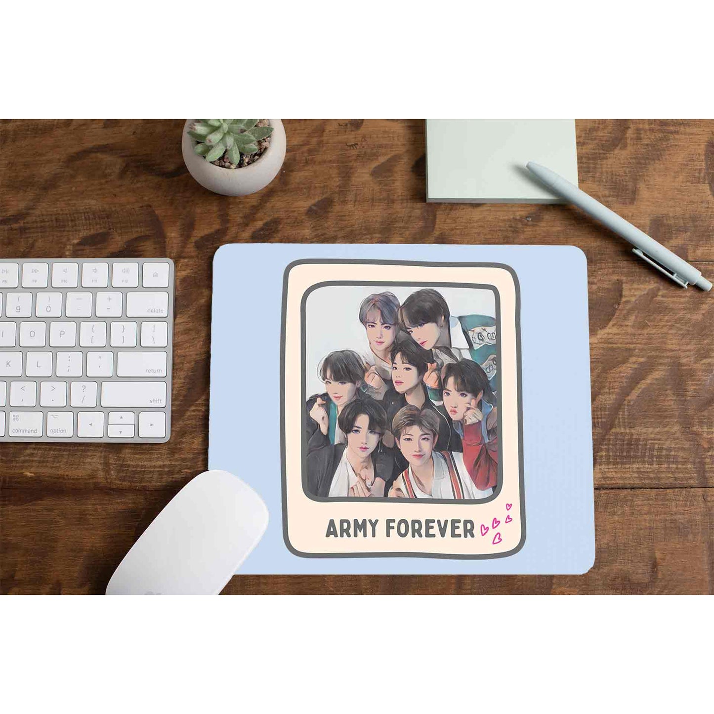 bts army forever mousepad logitech large music band buy online united states of america usa the banyan tee tbt men women girls boys unisex  