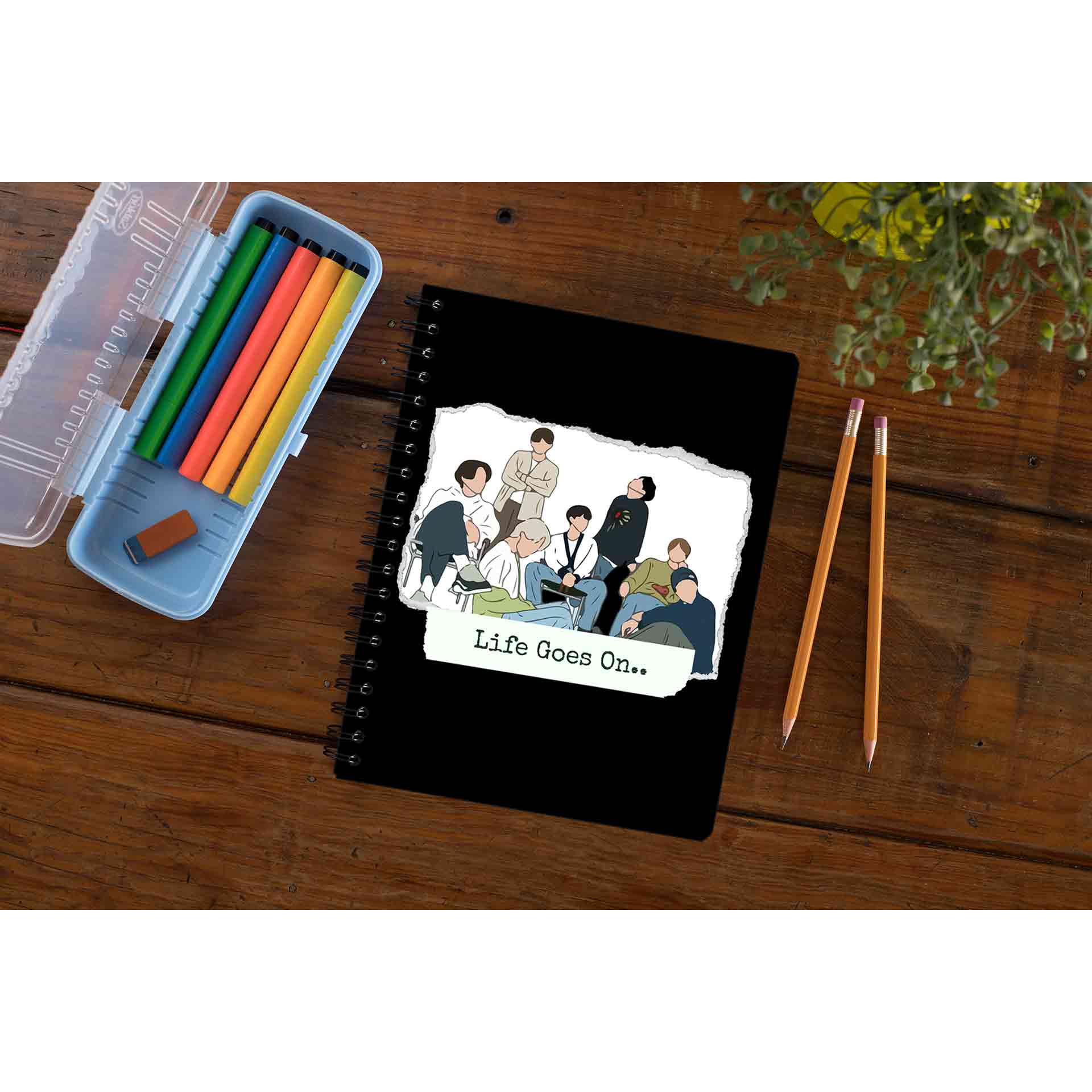 bts life goes on notebook notepad diary buy online united states of america usa the banyan tee tbt unruled 