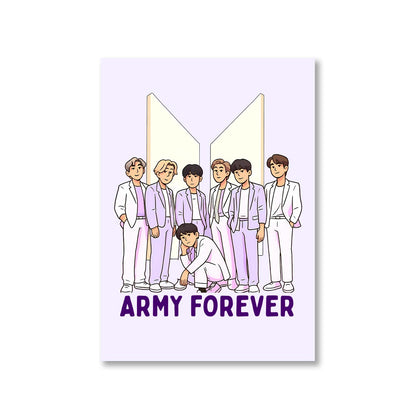 bts army forever poster wall art buy online united states of america usa the banyan tee tbt a4