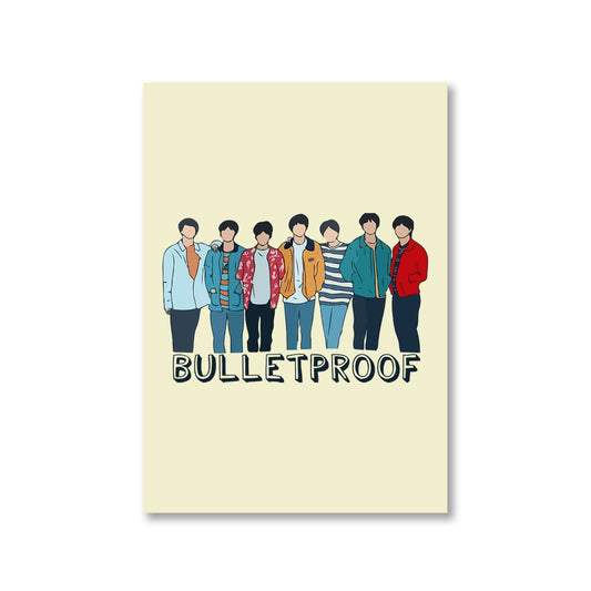 BTS Poster Posters united states of america usa The Banyan Tee TBT Bangtan Boys K Pop Bullet Proof Boy Scouts