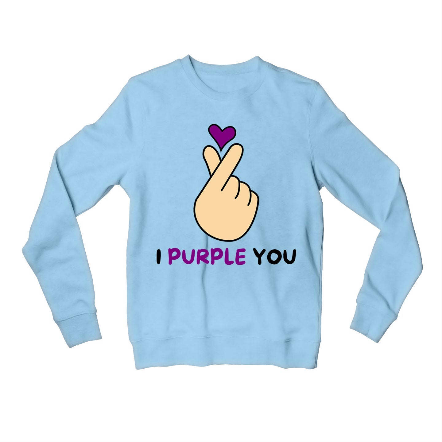 bts i purple you sweatshirt upper winterwear music band buy online united states usa the banyan tee tbt men women girls boys unisex baby blue