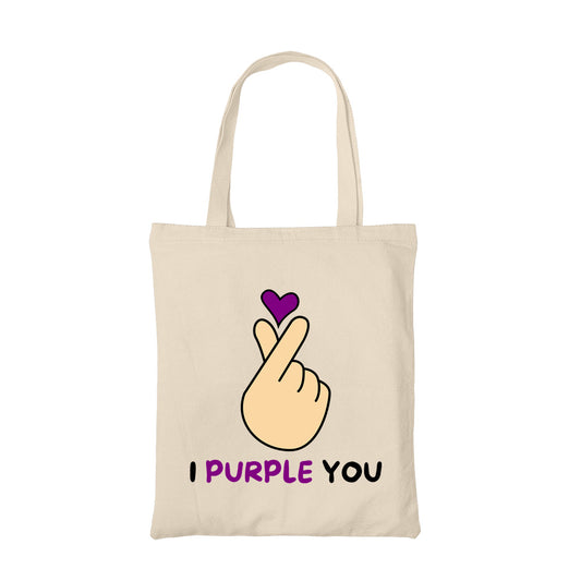 bts i purple you tote bag music band buy online united states of america usa the banyan tee tbt men women girls boys unisex