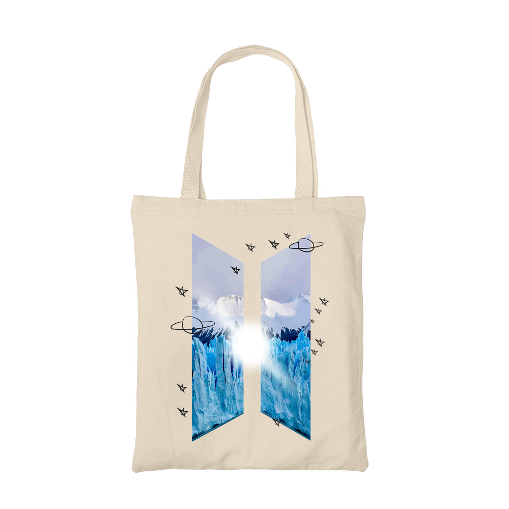 bts k pop spirit tote bag hand printed cotton women men unisex