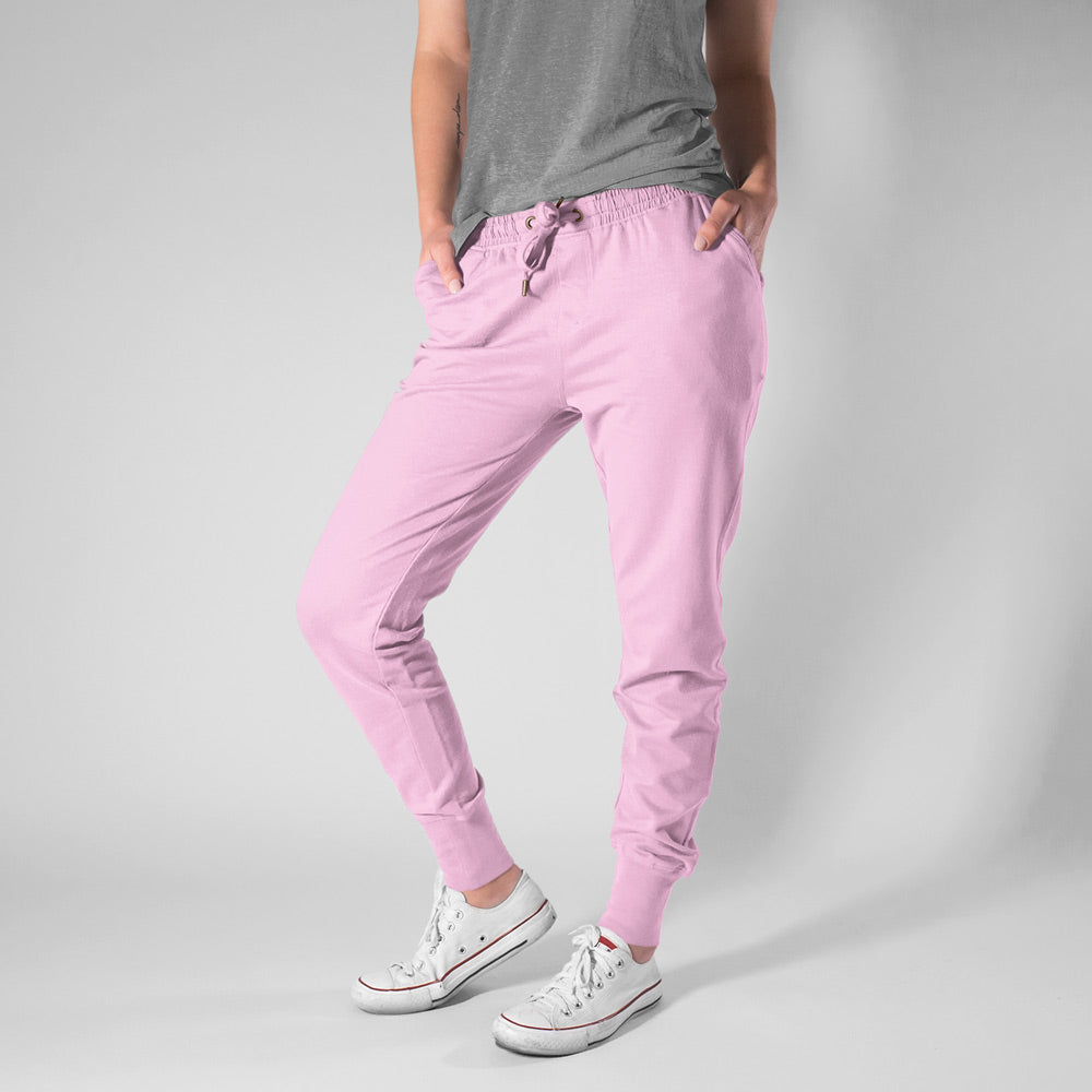 light baby pink  the banyan tee jogger sweatpant track pant plain solid