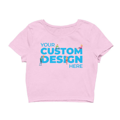 baby pink custom customizable personalized your logo image crop tops by the banyan tee plain black crop top crop tops united states of america usa crop tops for girls