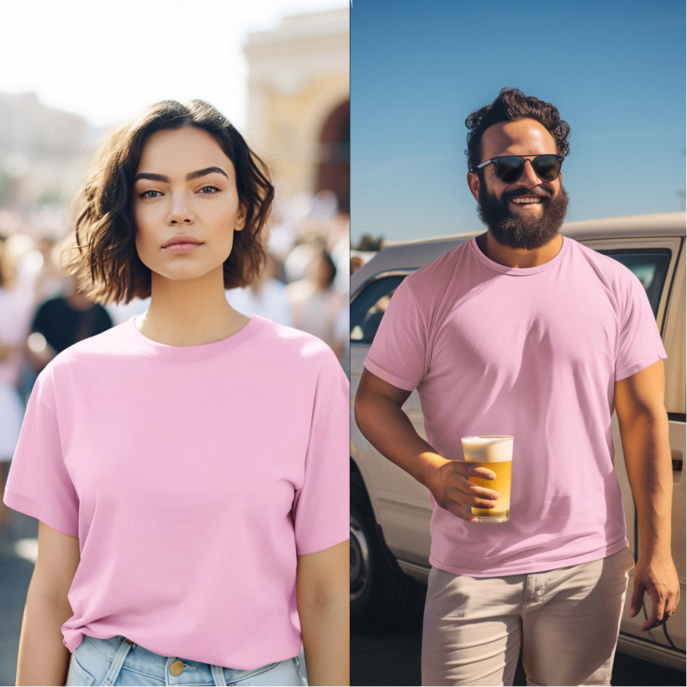Baby Pink T shirt - Premium Cotton | Everyday Essential