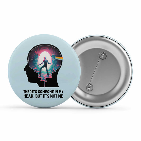 Brain Damage Pink Floyd Badge Metal Pin Button Brooch The Banyan Tee TBT