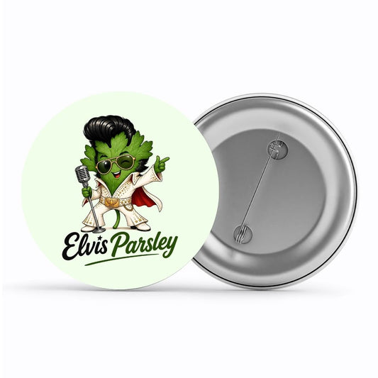 elvis presley parsley badge pin button music band buy online united states usa the banyan tee tbt men women girls boys unisex  