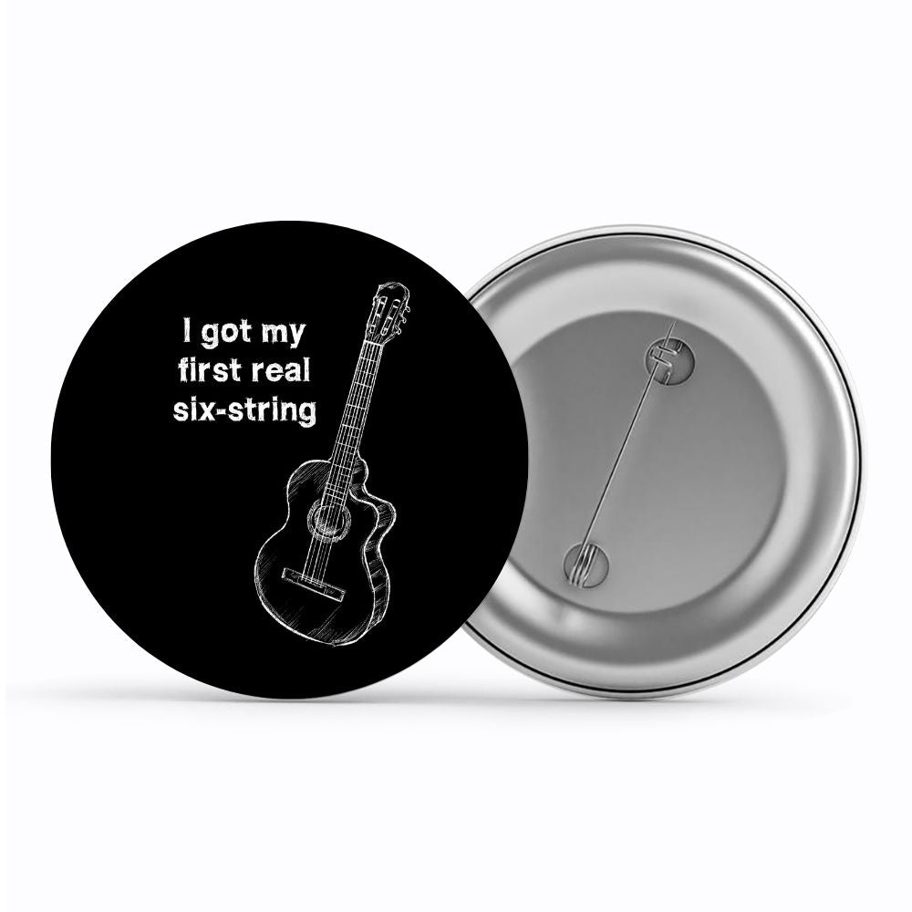 bryan adams six string badge pin button music band buy online united states usa the banyan tee tbt men women girls boys unisex  