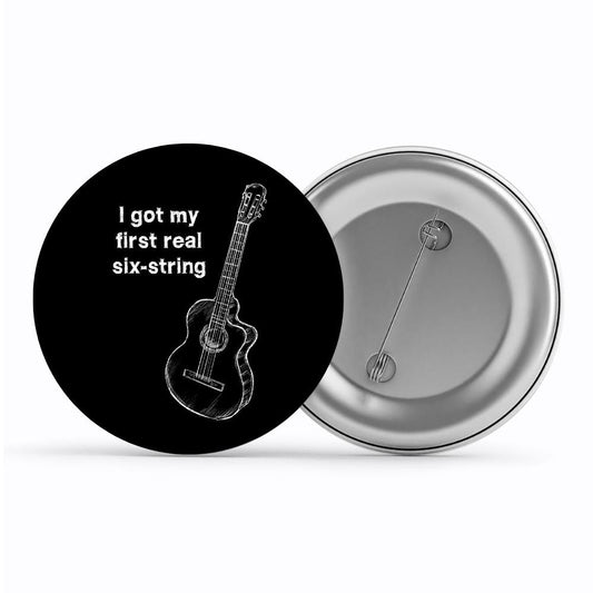 bryan adams six string badge pin button music band buy online united states usa the banyan tee tbt men women girls boys unisex  
