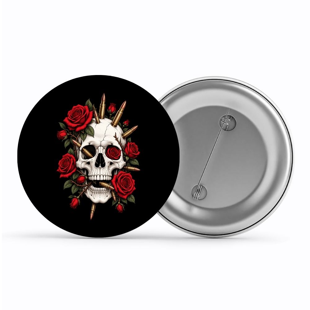 guns n' roses bullet bloom badge pin button music band buy online united states usa the banyan tee tbt men women girls boys unisex  