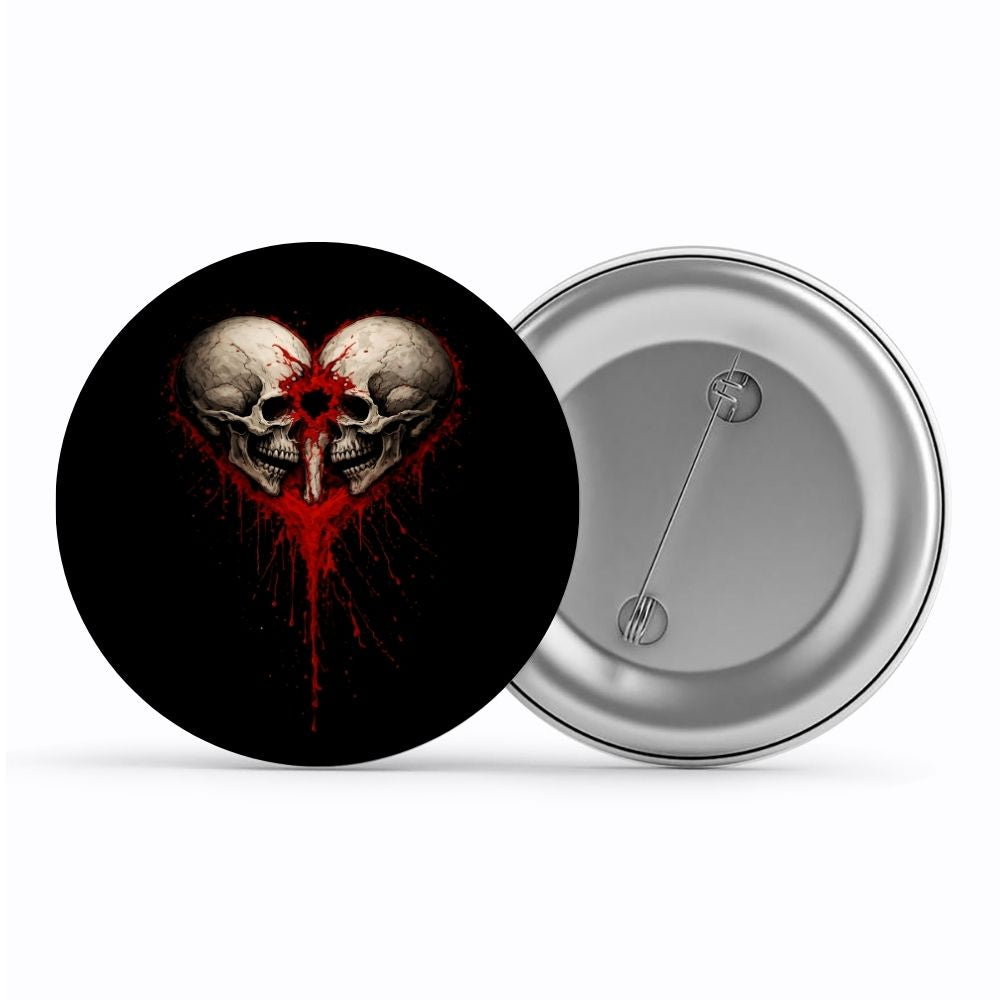 bullet for my valentine bullet heart badge pin button music band buy online united states usa the banyan tee tbt men women girls boys unisex  