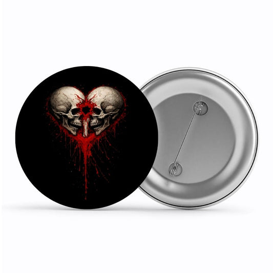 bullet for my valentine bullet heart badge pin button music band buy online united states usa the banyan tee tbt men women girls boys unisex  