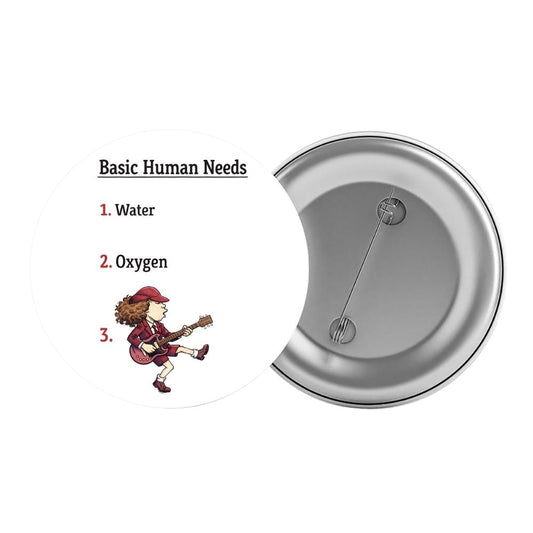 ac/dc basic human needs badge pin button music band buy online united states usa the banyan tee tbt men women girls boys unisex  