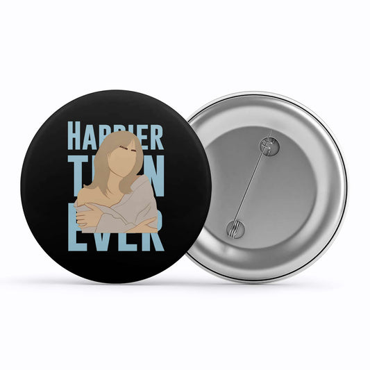 billie eilish happier than ever badge pin button music band buy online united states of america usa the banyan tee tbt men women girls boys unisex