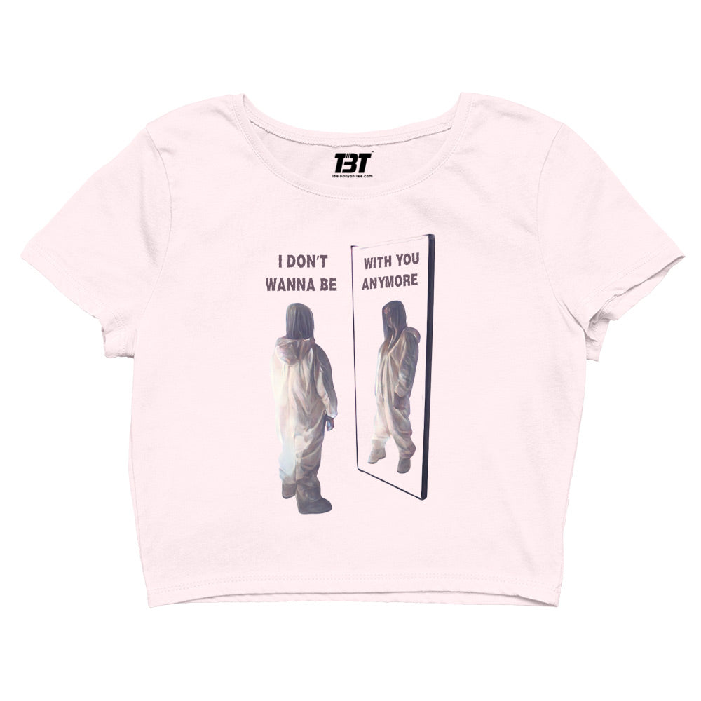 billie eilish i don't wanna be with you anymore crop top music band buy online united states of america usa the banyan tee tbt men women girls boys unisex lavender promise hands