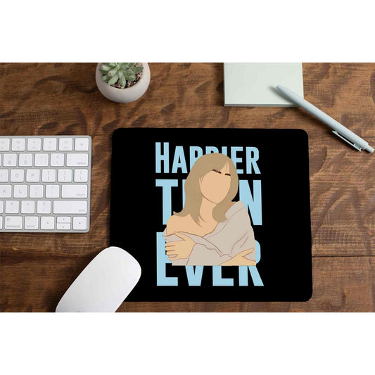 billie eilish happier than ever mousepad logitech large anime music band buy online united states of america usa the banyan tee tbt men women girls boys unisex