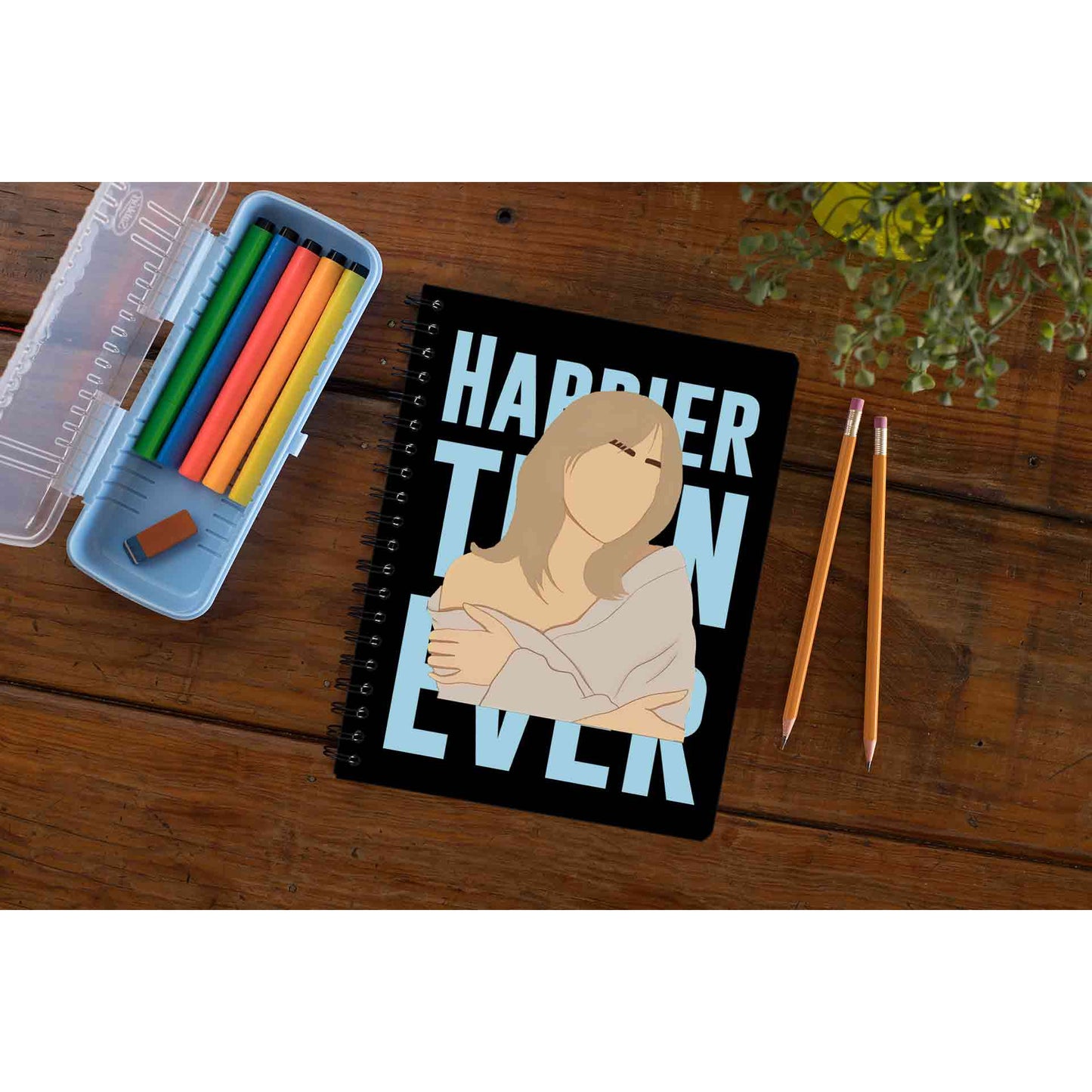 billie eilish happier than ever notebook notepad diary buy online united states of america usa the banyan tee tbt unruled